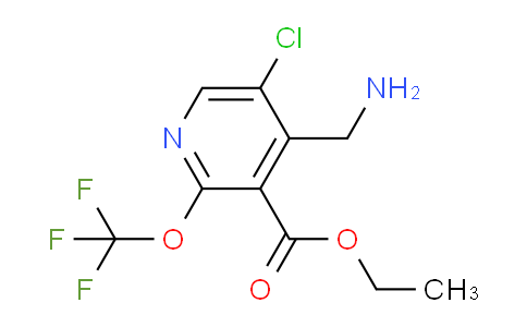Ethyl 4-(aminomethyl)-5-chloro-2-(trifluoromethoxy)pyridine-3-carboxylate