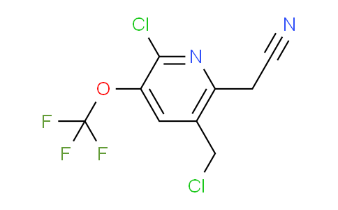 2-Chloro-5-(chloromethyl)-3-(trifluoromethoxy)pyridine-6-acetonitrile