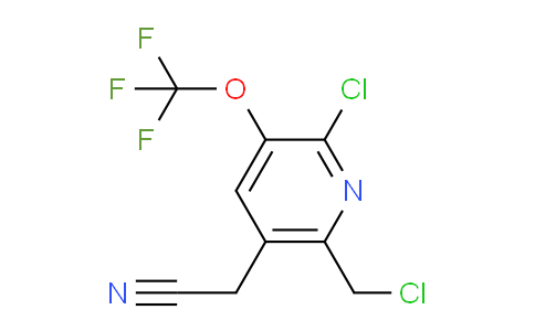 2-Chloro-6-(chloromethyl)-3-(trifluoromethoxy)pyridine-5-acetonitrile