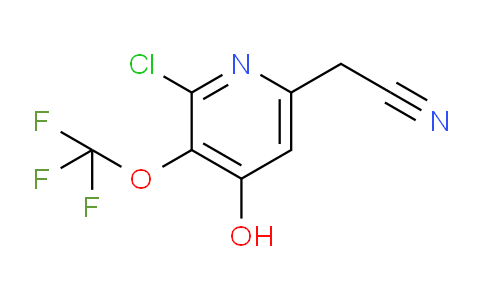 2-Chloro-4-hydroxy-3-(trifluoromethoxy)pyridine-6-acetonitrile