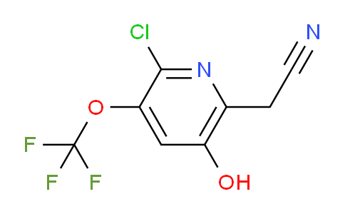 2-Chloro-5-hydroxy-3-(trifluoromethoxy)pyridine-6-acetonitrile