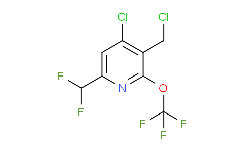 4-Chloro-3-(chloromethyl)-6-(difluoromethyl)-2-(trifluoromethoxy)pyridine