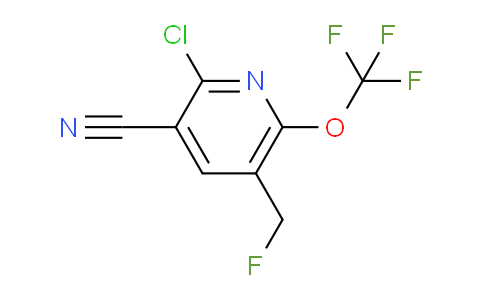 2-Chloro-3-cyano-5-(fluoromethyl)-6-(trifluoromethoxy)pyridine