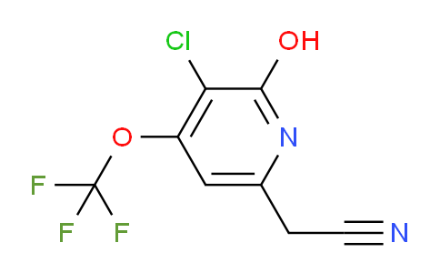 3-Chloro-2-hydroxy-4-(trifluoromethoxy)pyridine-6-acetonitrile