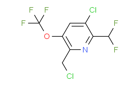 3-Chloro-6-(chloromethyl)-2-(difluoromethyl)-5-(trifluoromethoxy)pyridine