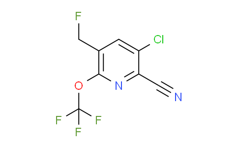 3-Chloro-2-cyano-5-(fluoromethyl)-6-(trifluoromethoxy)pyridine