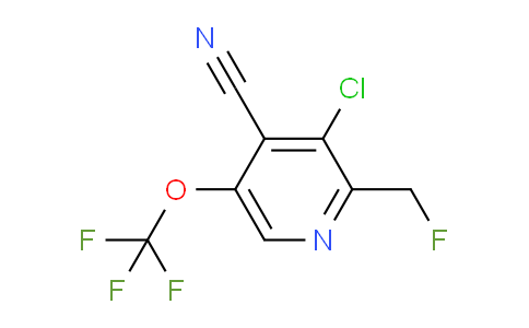 3-Chloro-4-cyano-2-(fluoromethyl)-5-(trifluoromethoxy)pyridine