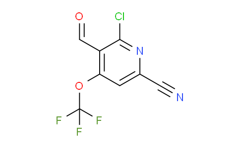 2-Chloro-6-cyano-4-(trifluoromethoxy)pyridine-3-carboxaldehyde