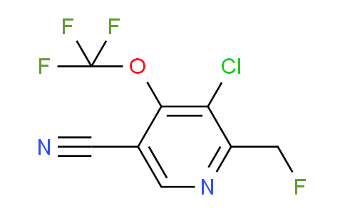 3-Chloro-5-cyano-2-(fluoromethyl)-4-(trifluoromethoxy)pyridine