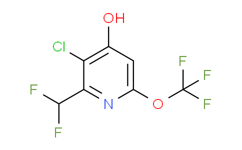 3-Chloro-2-(difluoromethyl)-4-hydroxy-6-(trifluoromethoxy)pyridine