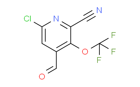 6-Chloro-2-cyano-3-(trifluoromethoxy)pyridine-4-carboxaldehyde