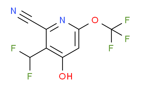 2-Cyano-3-(difluoromethyl)-4-hydroxy-6-(trifluoromethoxy)pyridine