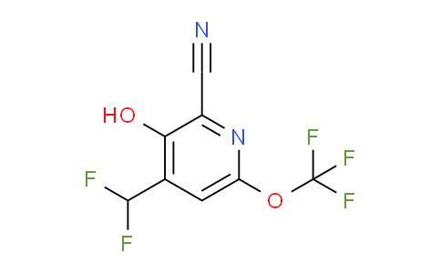 2-Cyano-4-(difluoromethyl)-3-hydroxy-6-(trifluoromethoxy)pyridine