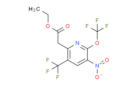 AM18045 | 1361775-60-1 | Ethyl 3-nitro-2-(trifluoromethoxy)-5-(trifluoromethyl)pyridine-6-acetate