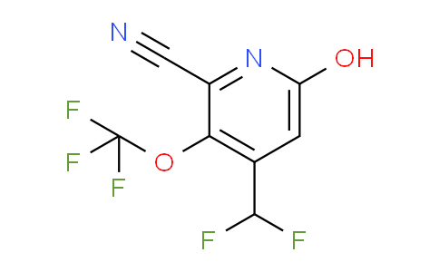 2-Cyano-4-(difluoromethyl)-6-hydroxy-3-(trifluoromethoxy)pyridine