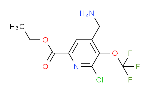 Ethyl 4-(aminomethyl)-2-chloro-3-(trifluoromethoxy)pyridine-6-carboxylate
