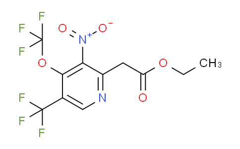 AM18050 | 1361793-36-3 | Ethyl 3-nitro-4-(trifluoromethoxy)-5-(trifluoromethyl)pyridine-2-acetate