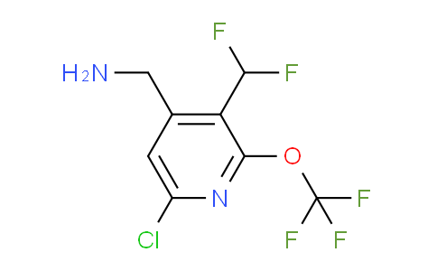 4-(Aminomethyl)-6-chloro-3-(difluoromethyl)-2-(trifluoromethoxy)pyridine
