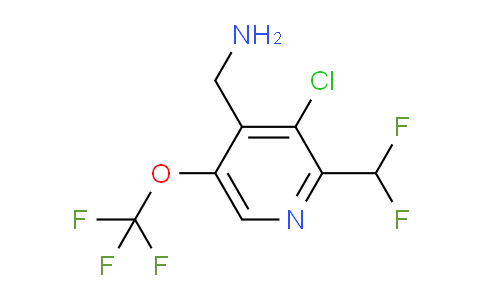 4-(Aminomethyl)-3-chloro-2-(difluoromethyl)-5-(trifluoromethoxy)pyridine