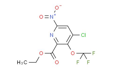 Ethyl 4-chloro-6-nitro-3-(trifluoromethoxy)pyridine-2-carboxylate