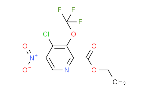 Ethyl 4-chloro-5-nitro-3-(trifluoromethoxy)pyridine-2-carboxylate