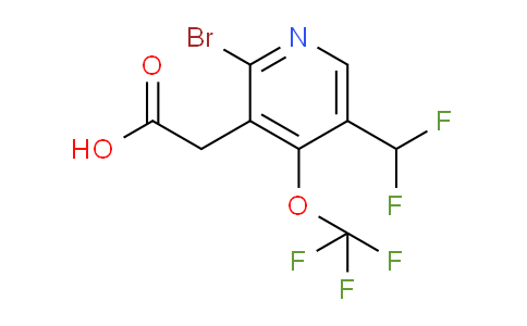 AM180670 | 1804549-85-6 | 2-Bromo-5-(difluoromethyl)-4-(trifluoromethoxy)pyridine-3-acetic acid