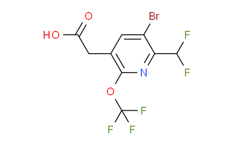 AM180677 | 1804751-55-0 | 3-Bromo-2-(difluoromethyl)-6-(trifluoromethoxy)pyridine-5-acetic acid