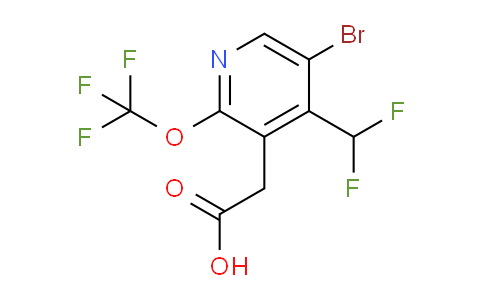 AM180681 | 1806232-39-2 | 5-Bromo-4-(difluoromethyl)-2-(trifluoromethoxy)pyridine-3-acetic acid