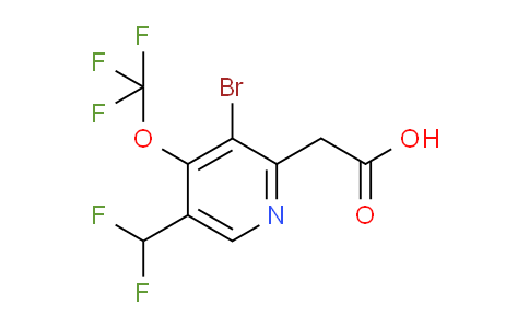 AM180686 | 1806078-05-6 | 3-Bromo-5-(difluoromethyl)-4-(trifluoromethoxy)pyridine-2-acetic acid