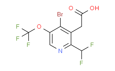 AM180689 | 1806237-45-5 | 4-Bromo-2-(difluoromethyl)-5-(trifluoromethoxy)pyridine-3-acetic acid
