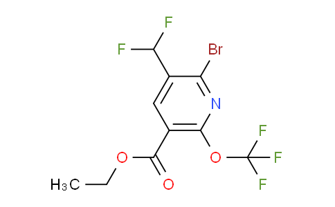 AM180709 | 1804447-62-8 | Ethyl 2-bromo-3-(difluoromethyl)-6-(trifluoromethoxy)pyridine-5-carboxylate
