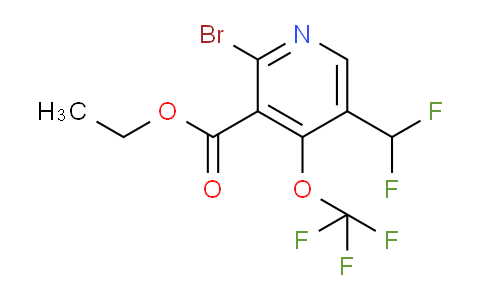 Ethyl 2-bromo-5-(difluoromethyl)-4-(trifluoromethoxy)pyridine-3-carboxylate