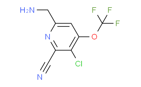6-(Aminomethyl)-3-chloro-2-cyano-4-(trifluoromethoxy)pyridine