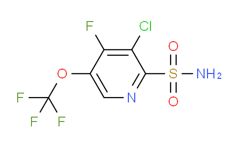 3-Chloro-4-fluoro-5-(trifluoromethoxy)pyridine-2-sulfonamide