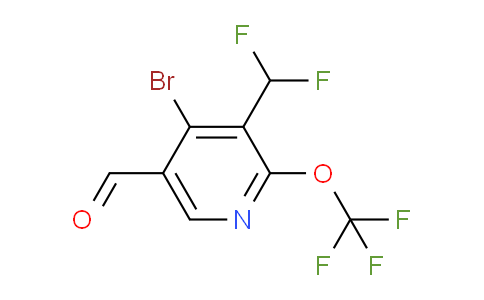 4-Bromo-3-(difluoromethyl)-2-(trifluoromethoxy)pyridine-5-carboxaldehyde