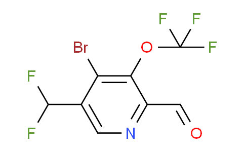 4-Bromo-5-(difluoromethyl)-3-(trifluoromethoxy)pyridine-2-carboxaldehyde