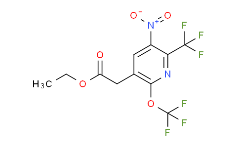 AM18076 | 1361918-04-8 | Ethyl 3-nitro-6-(trifluoromethoxy)-2-(trifluoromethyl)pyridine-5-acetate