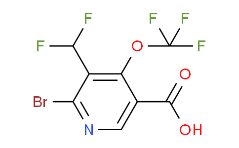 AM180767 | 1806239-68-8 | 2-Bromo-3-(difluoromethyl)-4-(trifluoromethoxy)pyridine-5-carboxylic acid