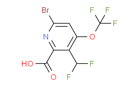 AM180775 | 1806236-60-1 | 6-Bromo-3-(difluoromethyl)-4-(trifluoromethoxy)pyridine-2-carboxylic acid