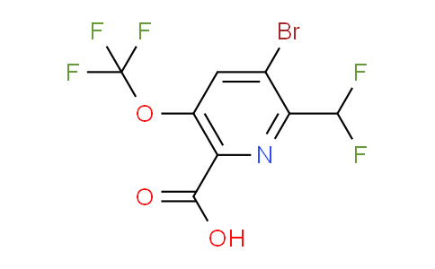 AM180780 | 1804607-11-1 | 3-Bromo-2-(difluoromethyl)-5-(trifluoromethoxy)pyridine-6-carboxylic acid