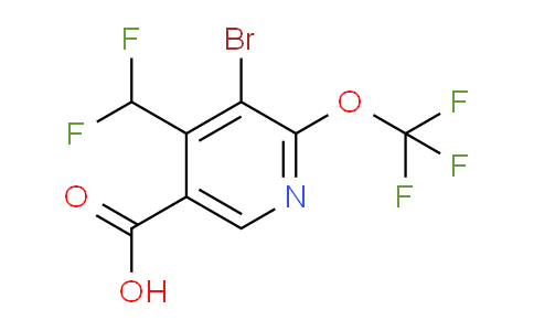 AM180785 | 1806239-83-7 | 3-Bromo-4-(difluoromethyl)-2-(trifluoromethoxy)pyridine-5-carboxylic acid