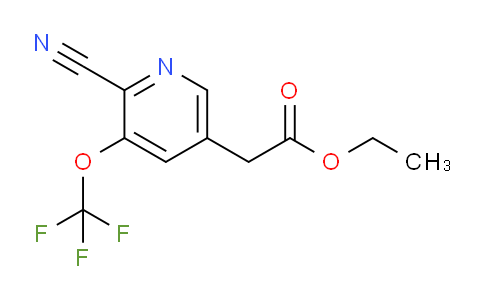 Ethyl 2-cyano-3-(trifluoromethoxy)pyridine-5-acetate
