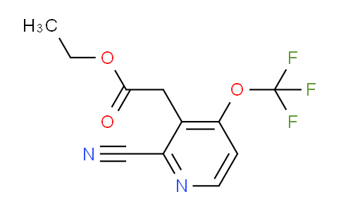 Ethyl 2-cyano-4-(trifluoromethoxy)pyridine-3-acetate