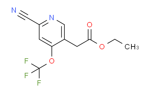 Ethyl 2-cyano-4-(trifluoromethoxy)pyridine-5-acetate