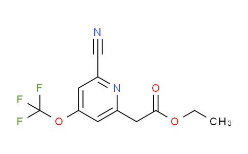Ethyl 2-cyano-4-(trifluoromethoxy)pyridine-6-acetate