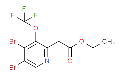 Ethyl 4,5-dibromo-3-(trifluoromethoxy)pyridine-2-acetate