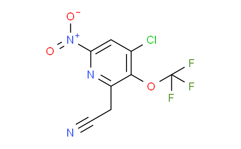 4-Chloro-6-nitro-3-(trifluoromethoxy)pyridine-2-acetonitrile