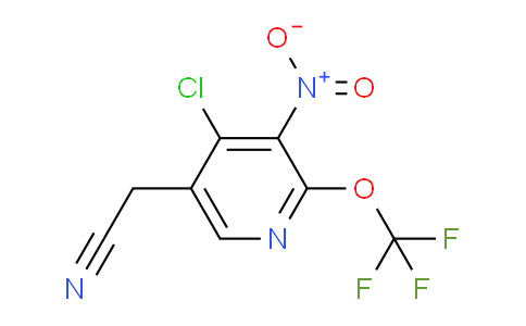 4-Chloro-3-nitro-2-(trifluoromethoxy)pyridine-5-acetonitrile