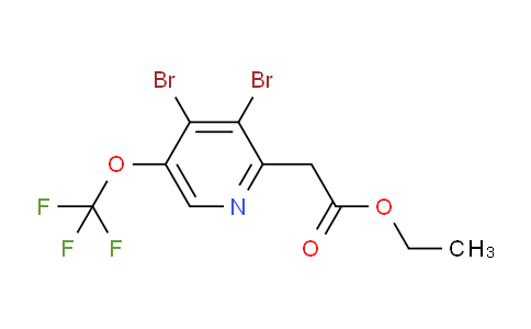 Ethyl 3,4-dibromo-5-(trifluoromethoxy)pyridine-2-acetate