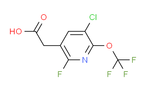 3-Chloro-6-fluoro-2-(trifluoromethoxy)pyridine-5-acetic acid